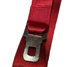 Load image into Gallery viewer, Static Lap Belt with Pin Connector and Red Webbing | H370200 AMF Bruns