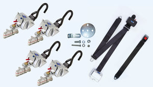 Q'straint Deluxe Retractor Kit with Retractable Shoulder/Lap Belt Combo | Q-8100-A1-HR-L (Copy) Q'Straint