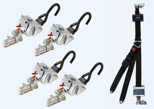 QRT Deluxe Retractor System (L Track) with Retractable Height Shoulder Belt | Q-8106-L Q'Straint