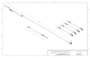 Q'Straint 4 QRT Max Retractors with L-Track fittings; and HR131 Retractable Lap & Shoulder Belt with Retractable L-Track Height Adjuster and 131º Bracket | Q-8306-L2