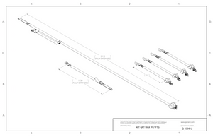 Q'Straint 4 QRT Max Retractors with L-Track fittings; Retractable Lap & Shoulder Belt with Retractable L-Track Height Adjuster | Q-8306-L Q'Straint