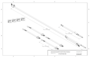 Q'Straint 4 QRT Max Retractors Slide 'N Click Fittings HR131 Retractable Lap & Shoulder / Retractable L-Track Height Adj & 131º Bracket | Q-8306-SC