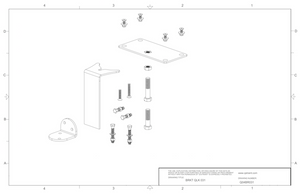 Q04BR031 q'straint qlk wheelchair docking system bracket