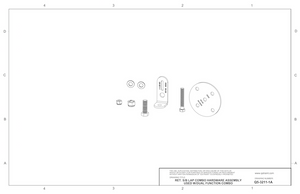 Q5-3211-1A | Retractable Lap/Shoulder Belt Combo Fixed Mounting Hardware Assembly wheelchairstrap.com