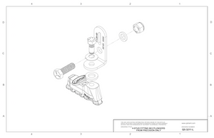 Q5-3211-L | Retractable Shoulder/Lap Combo L-Track Mounting Hardware wheelchairstrap.com