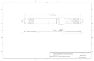 Standard Lap & Shoulder Belt Combination with Manual Height Adjuster and Pin Connectors Q8-6325-A-FP Q'Straint