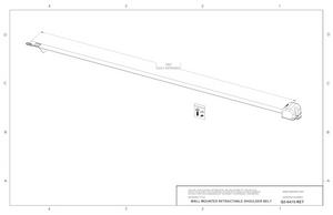 Q5-6415-RET-L | Q'Straint L-Track Mounted Shoulder Belt wheelchairstrap.com