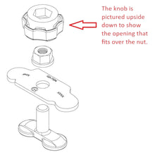 Load image into Gallery viewer, Seat Stud Fitting with Knob for Seat Installation | Q5-7535A-K Q&#39;Straint