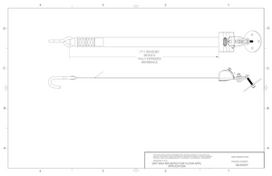 Automatic QRT Max Retractor (knobless) w/ Floor Mount Fitting | Q8-6209-F | WheelchairStrap.com Q'Straint