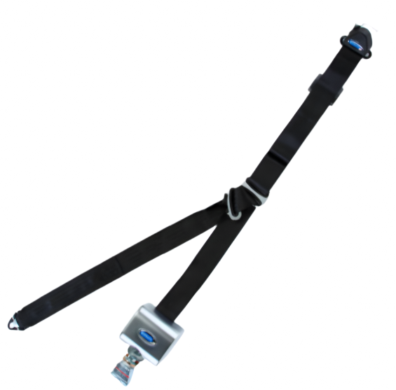 Retractable Shoulder & Lap Belt Combination Mounted with L-Track fitting on Top and Bottom | Q8-6323-A