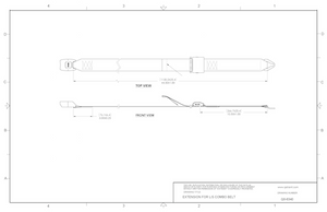 Q'Straint Lap Belt Extension 40" | Q8-6340 wheelchairstrap.com