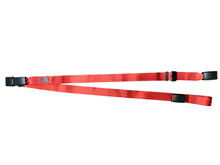 Load image into Gallery viewer, Static Lap Belt with Pin Connector and Red Webbing | H370200 AMF Bruns