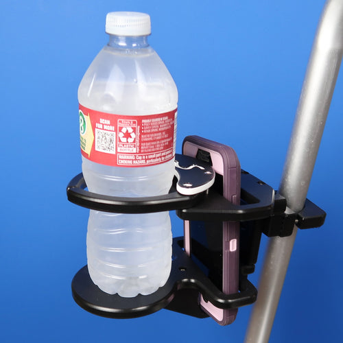 Combination Cell Phone / Adjustable Drink Holder for Mobility Products | A0015 SnapIt!